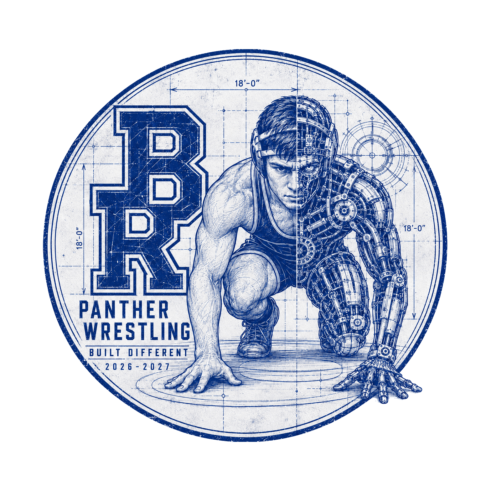 BRHS Panther Wrestling badge