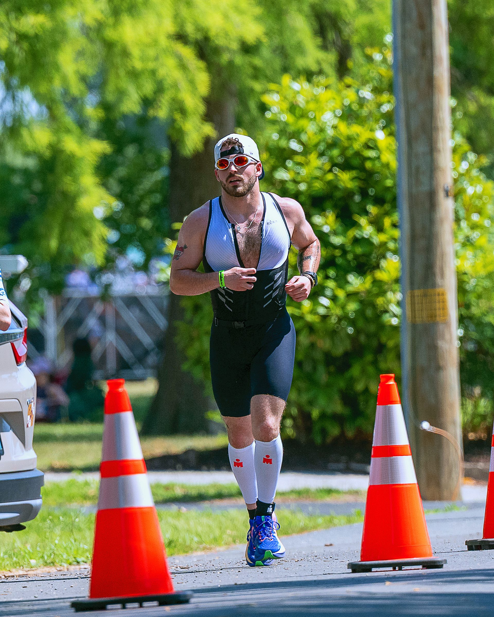 Dylan on the run leg of the Ironman